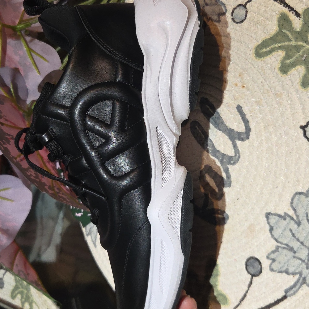 Donna Karan Black and White Sneakers